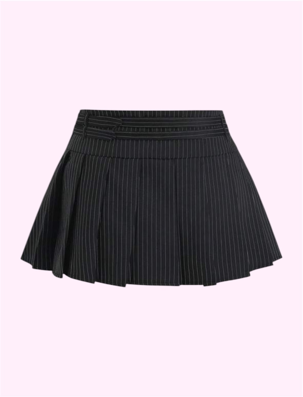 Falda tablones rayas negro