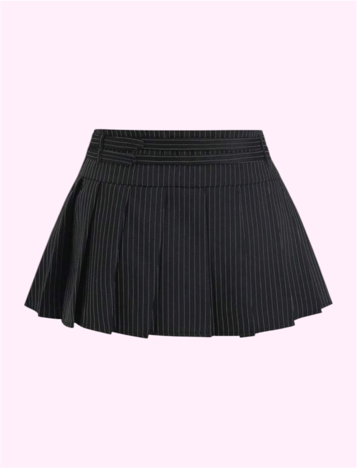 Falda tablones rayas negro