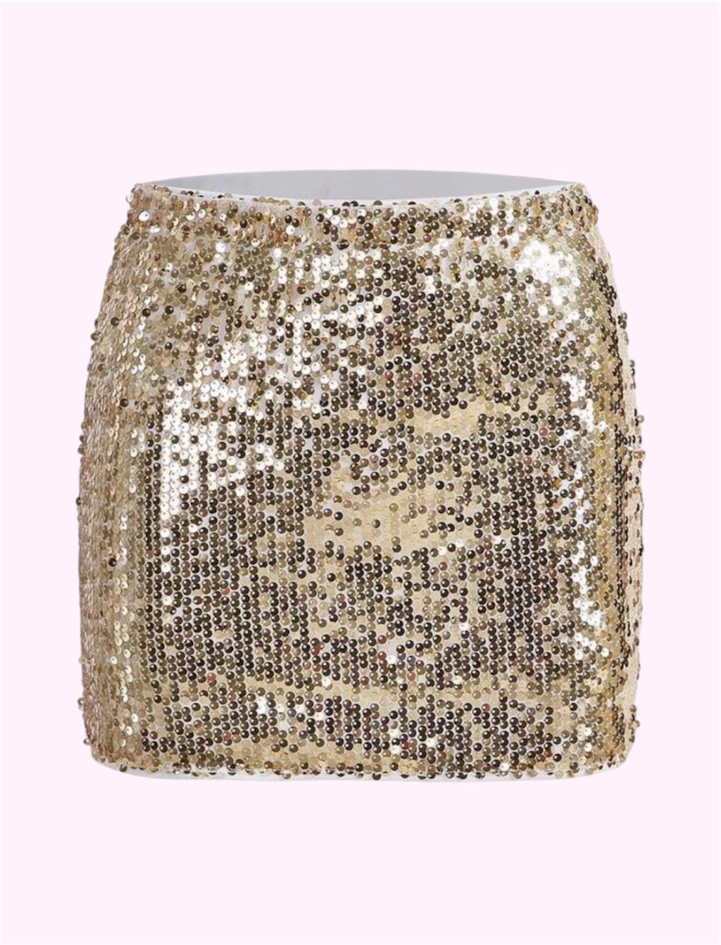 Falda lentejuelas chicas dorada