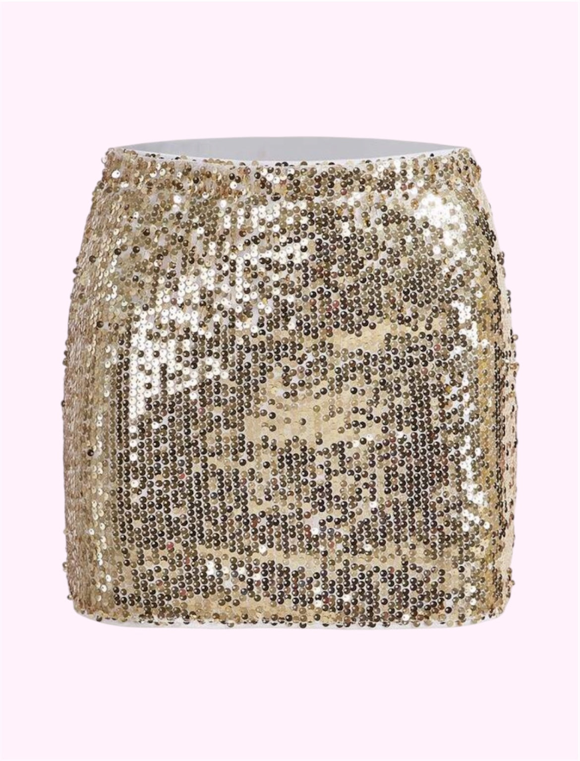 Falda lentejuelas chicas dorada