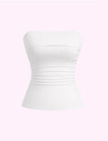 Blusa estraple blanco