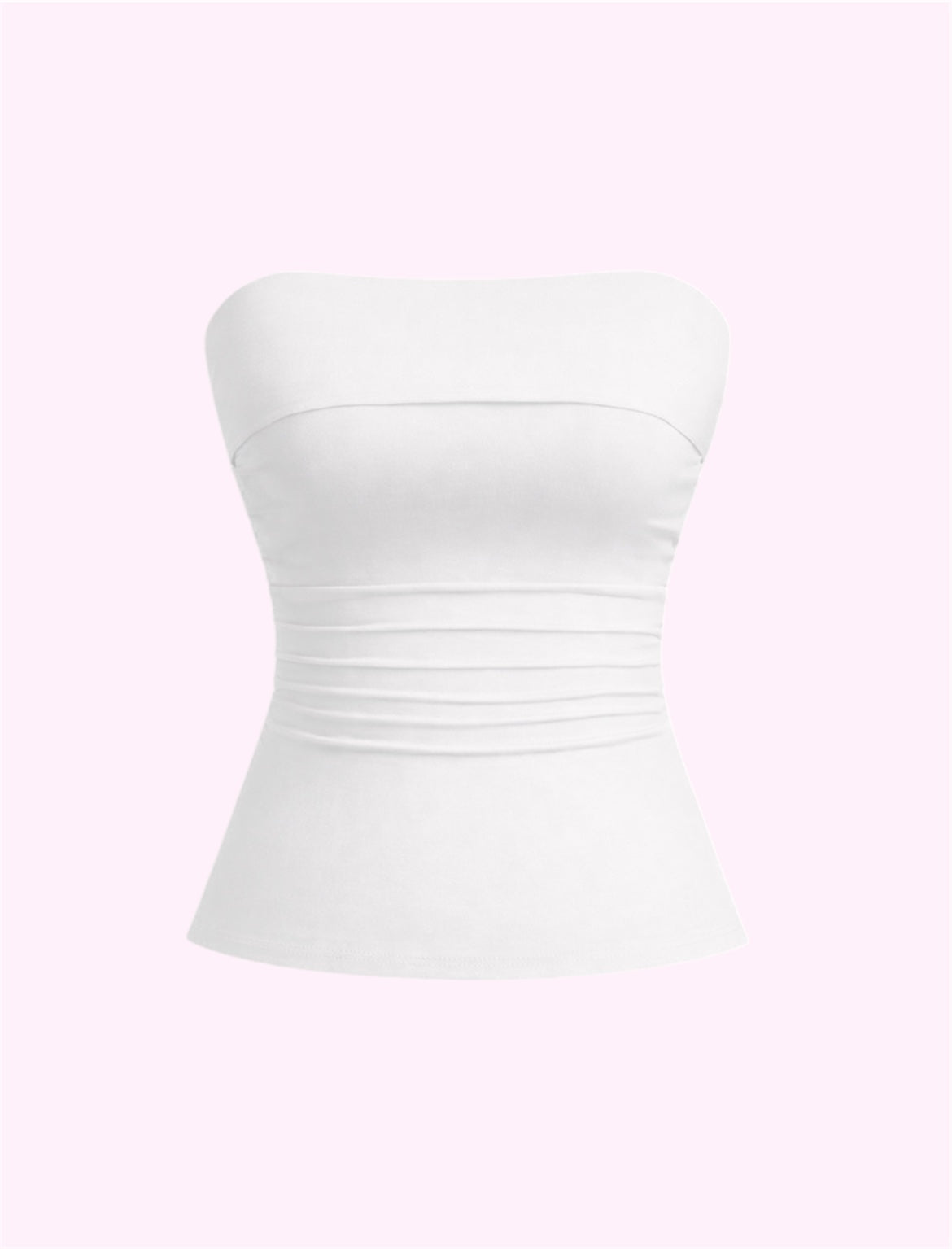 Blusa estraple blanco