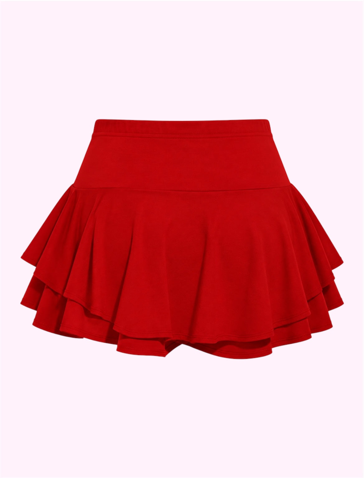Falda Olan roja