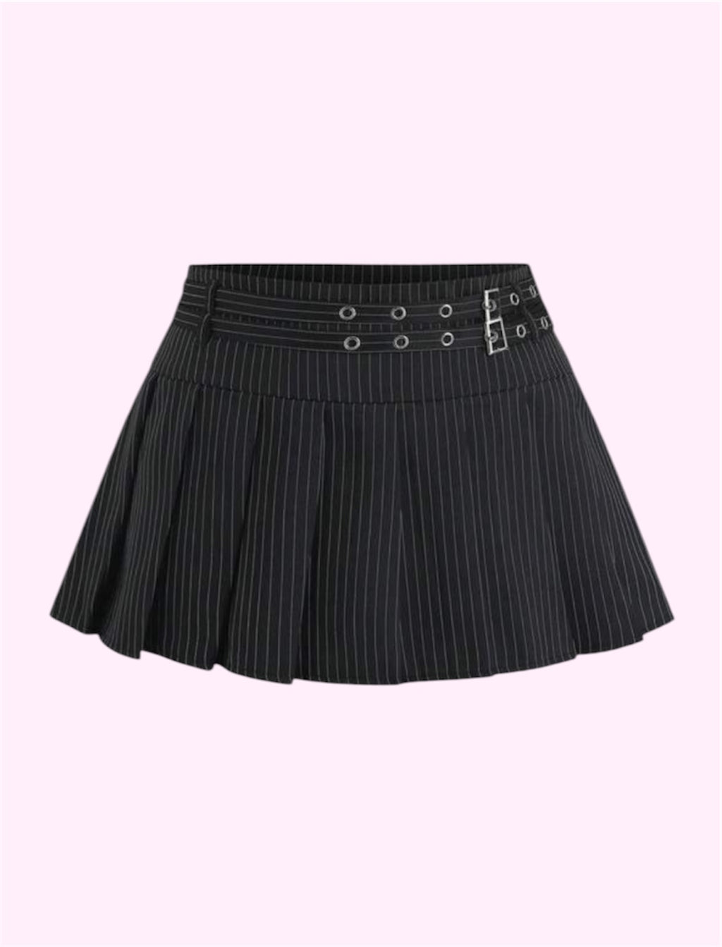 Falda tablones rayas negro