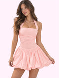 Vestido globo rosa