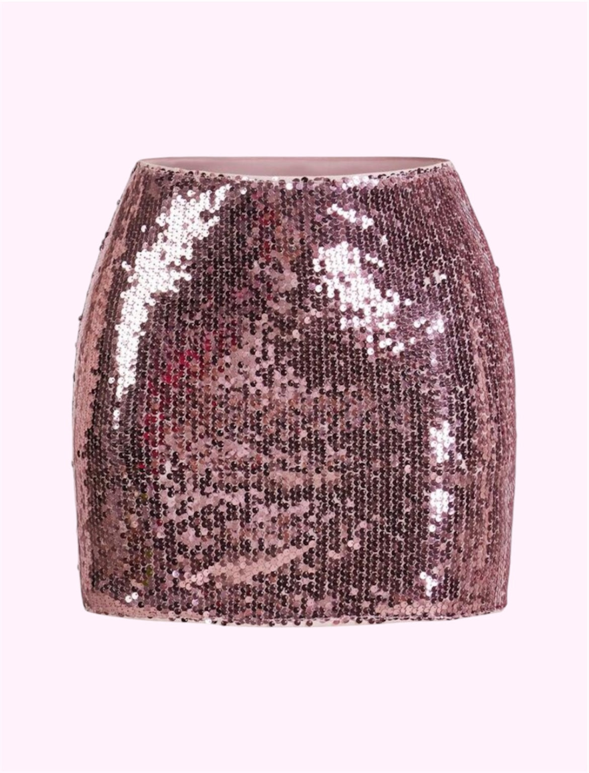 Falda lentejuelas chicas rosa
