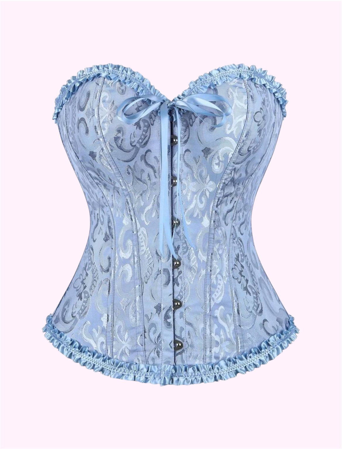 Corset de Halloween celeste