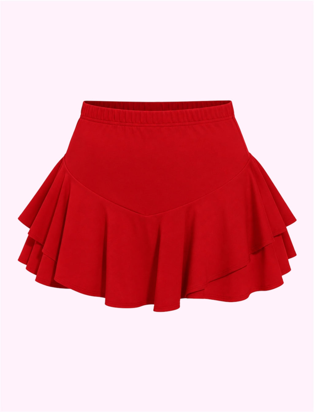 Falda Olan roja