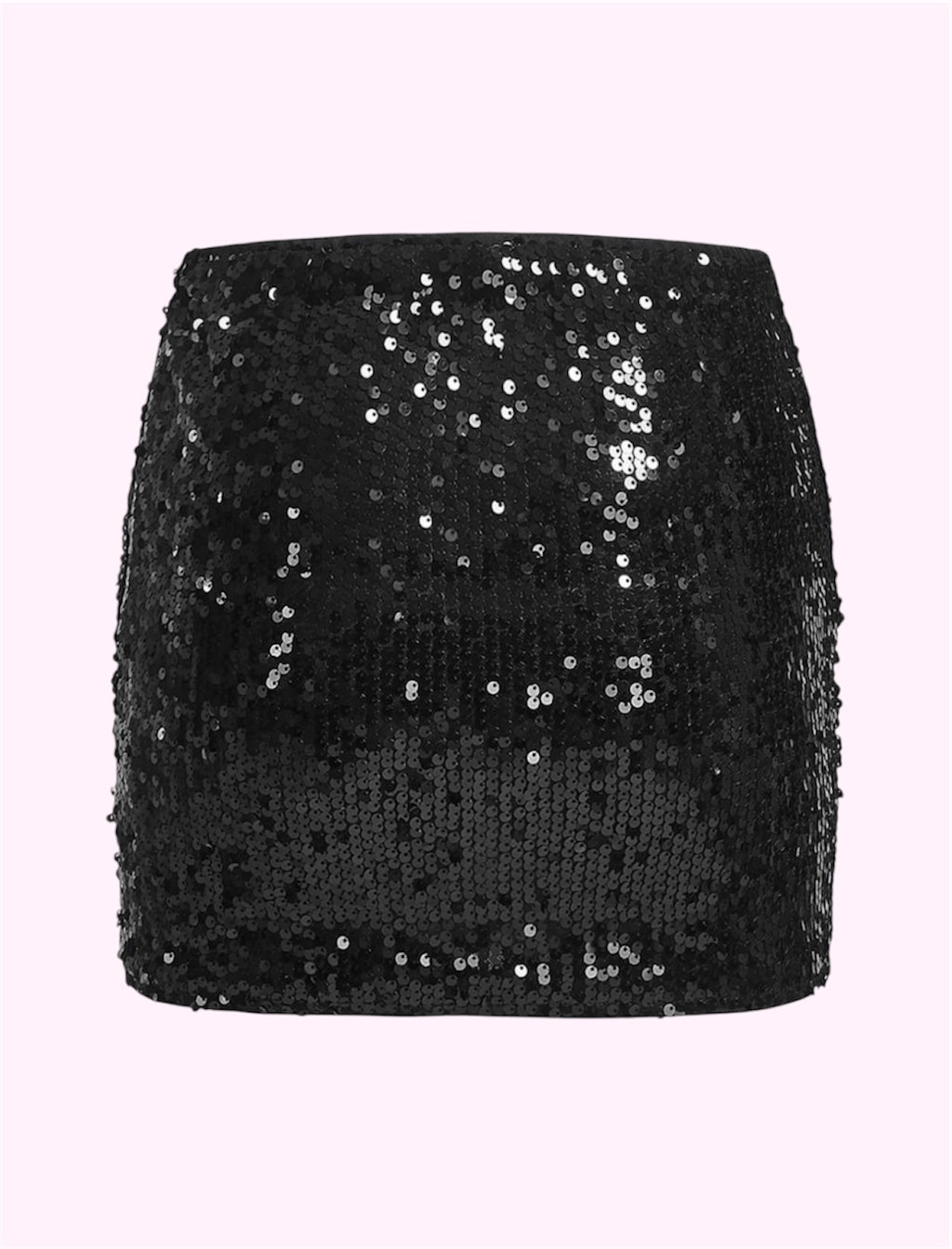 Falda lentejuelas chicas negra