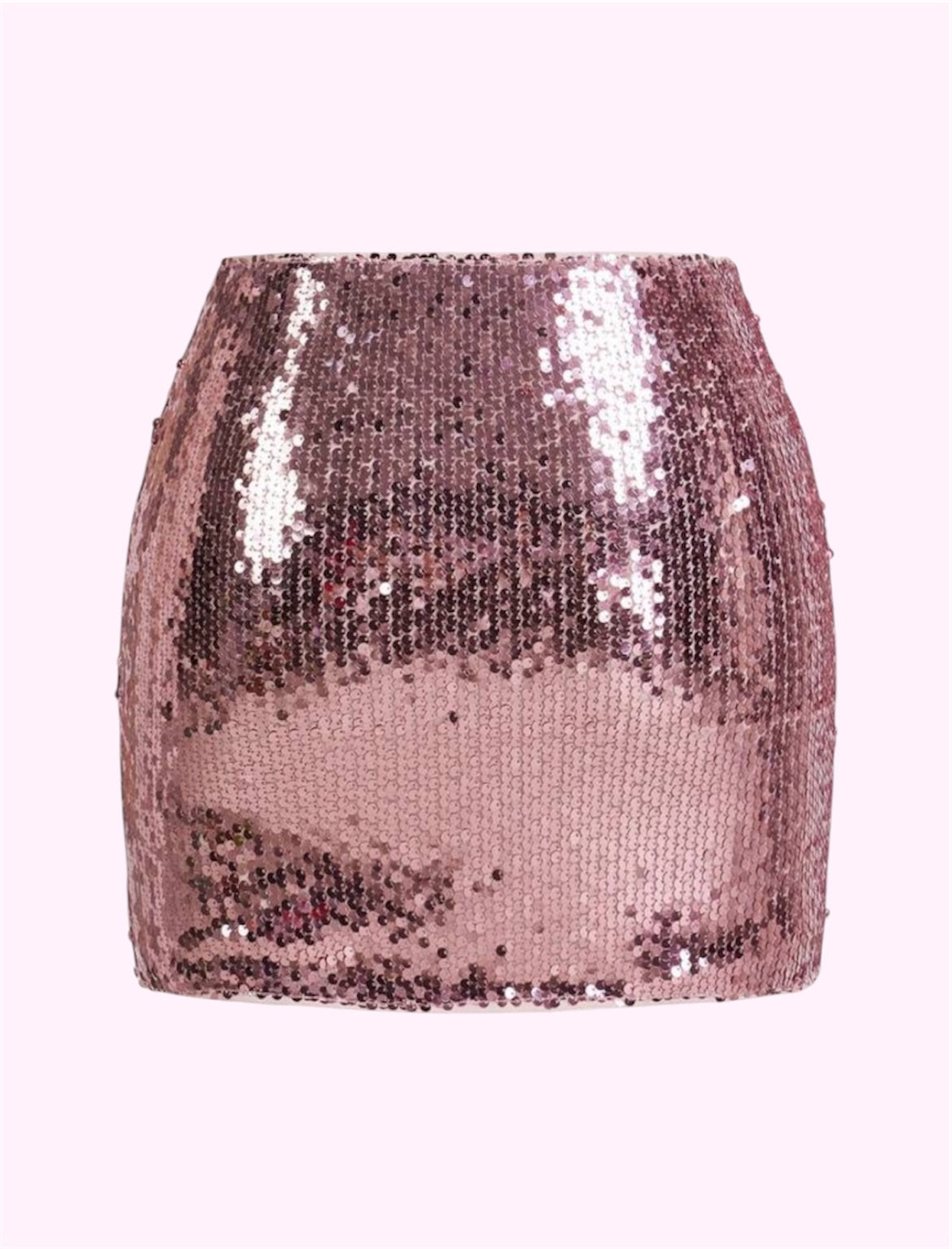 Falda lentejuelas chicas rosa