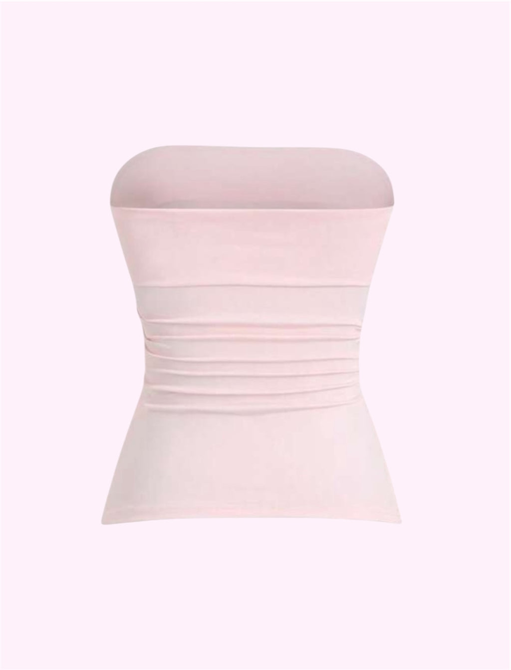 Blusa estraple rosa