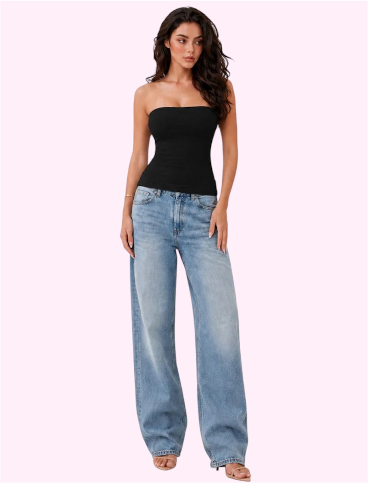 Blusa estraple con copas