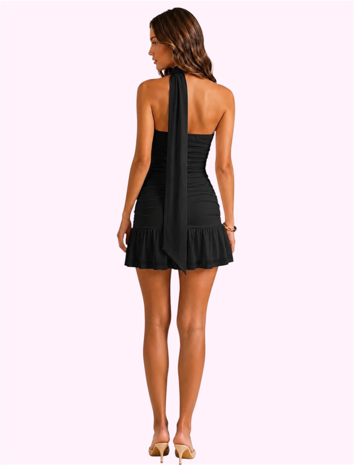 Vestido cruzado negro