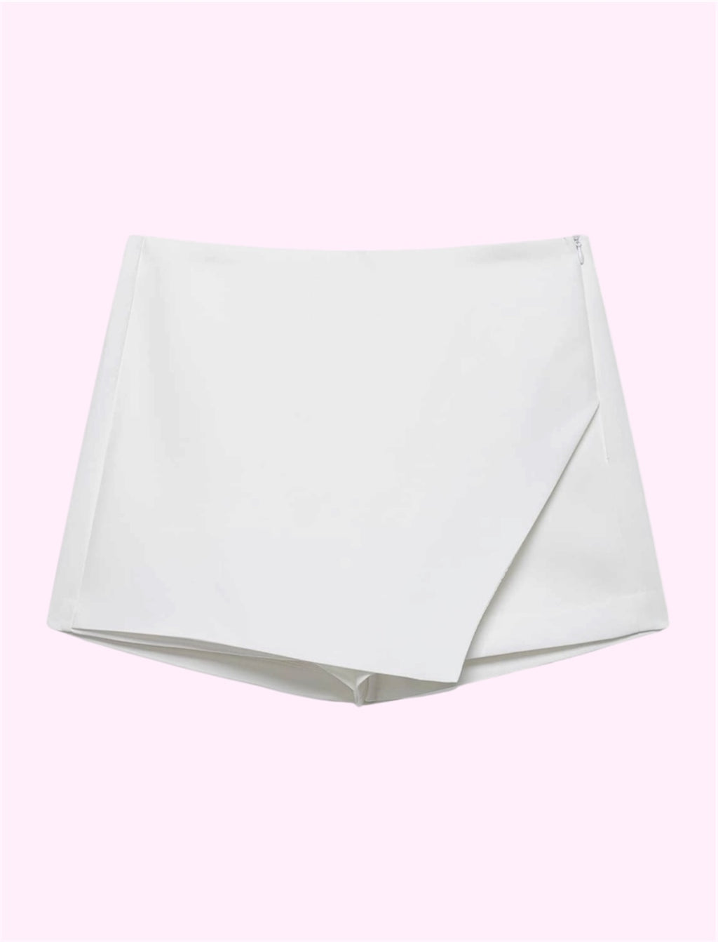 Falda short blanca