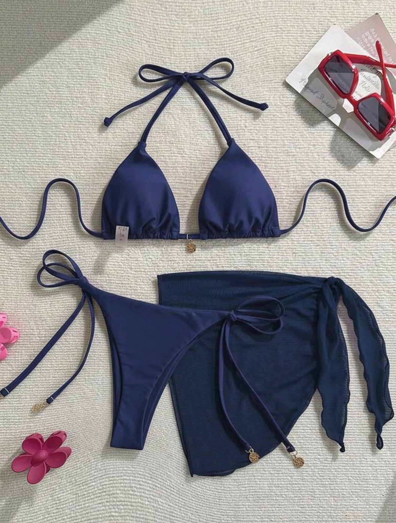 Traje de baño 3 pzs azul
