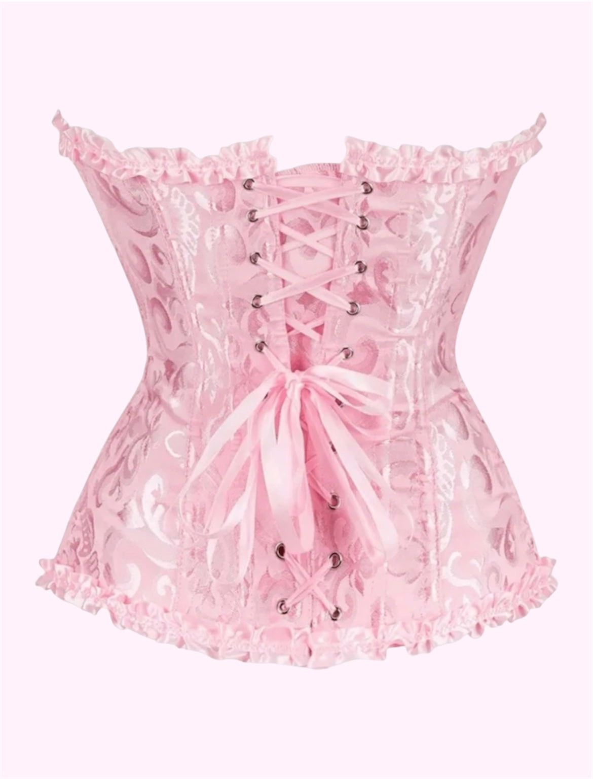 Corset de Halloween rosa