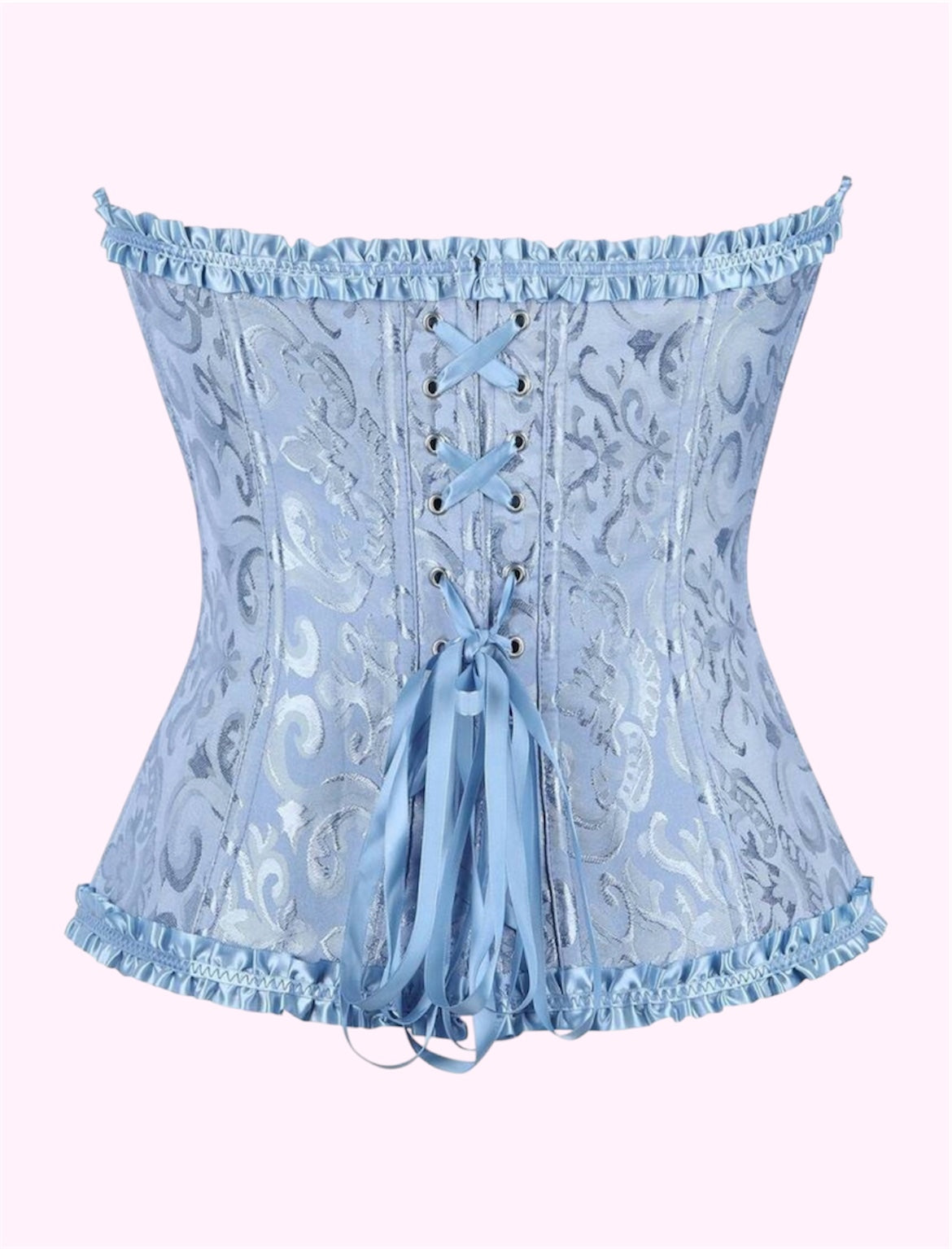 Corset de Halloween celeste