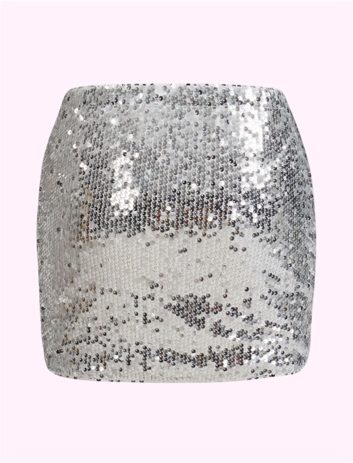 Falda lentejuelas chicas plateada