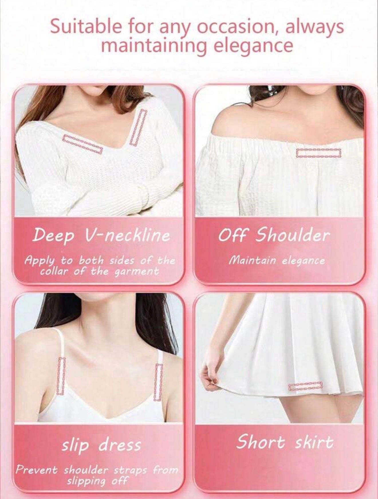 Paquete de cintas adhesivas para ropa