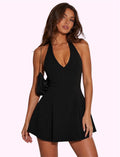 Vestido halter negro