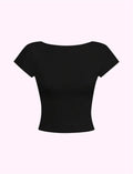 Blusa espalda con copas negro