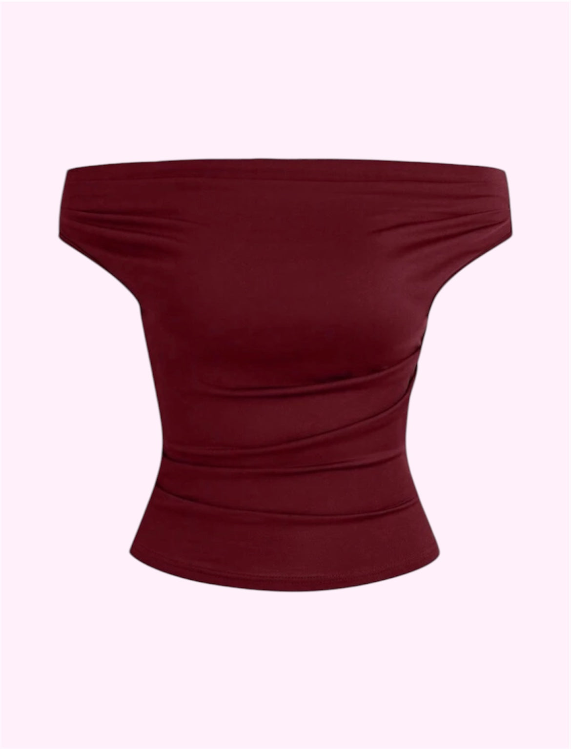 Blusa hombros guindo