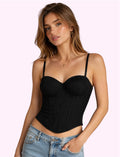 Bustier con copas negro