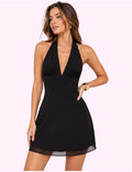 Vestido negro Halter