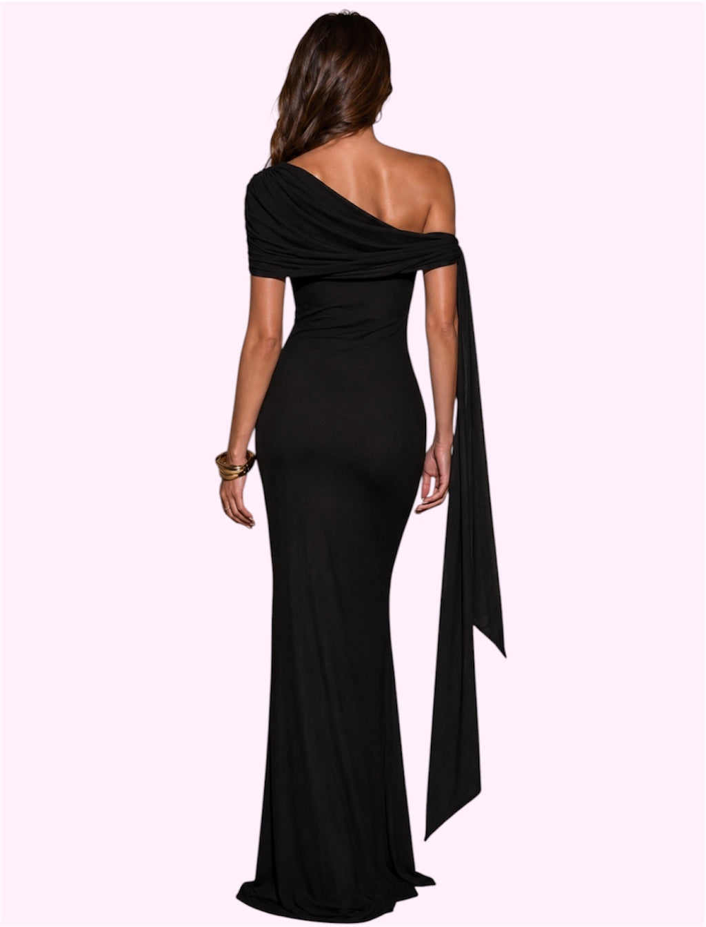 Vestido largo negro