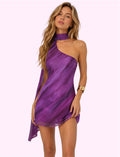 Vestido tira morado